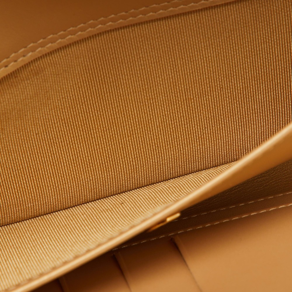 CHANEL Gold Quilted Caviar Leather Trifold Wallet - Picture 3 of 8